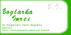 boglarka imrei business card